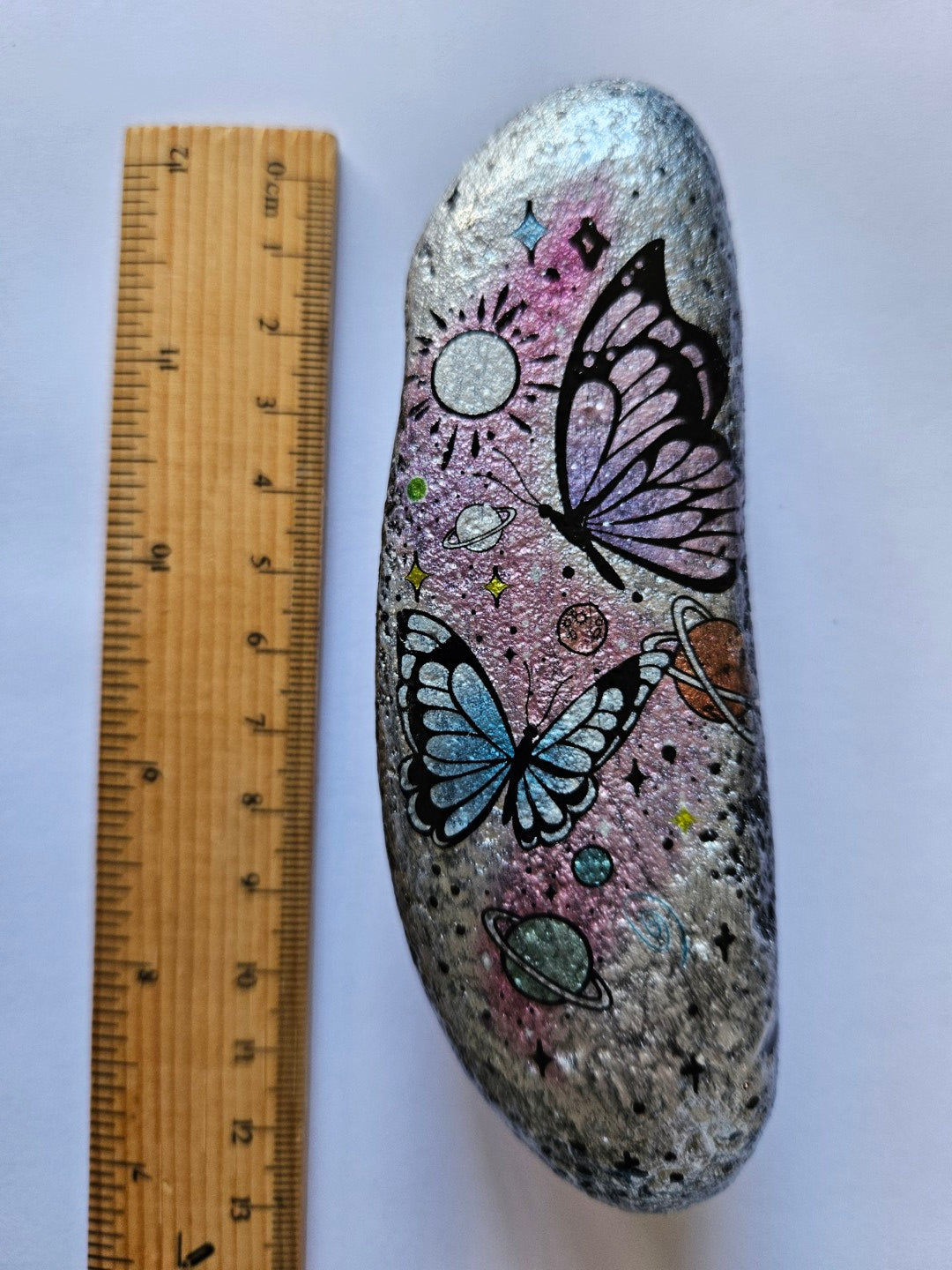 Hand Painted Artisan Rocks Individually Blessed with Card Story