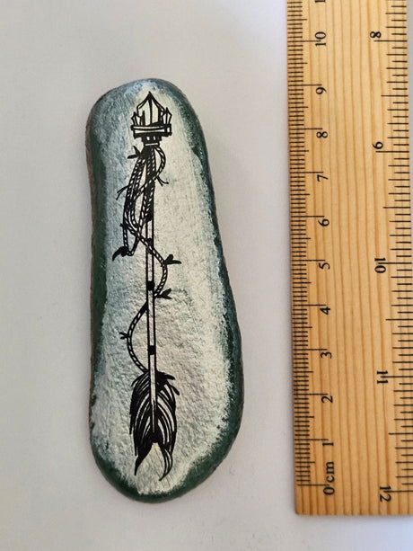 Hand Painted Artisan Rocks Individually Blessed with Card Story