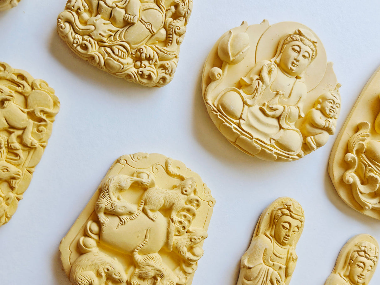 Artisan Hand carved Clay piece for jewellery or casting Many Styles You Choose