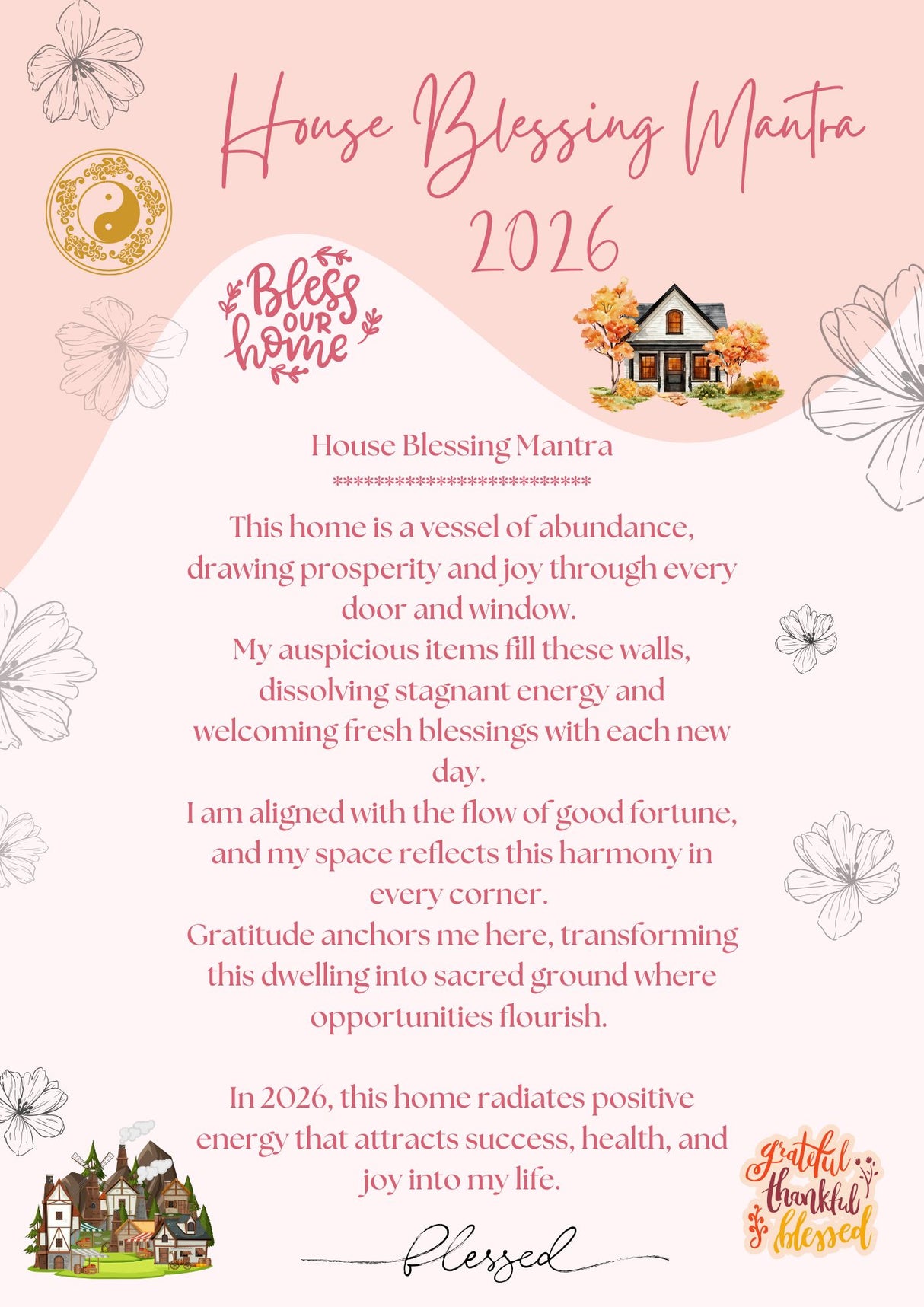 2026 House Blessing Postcard