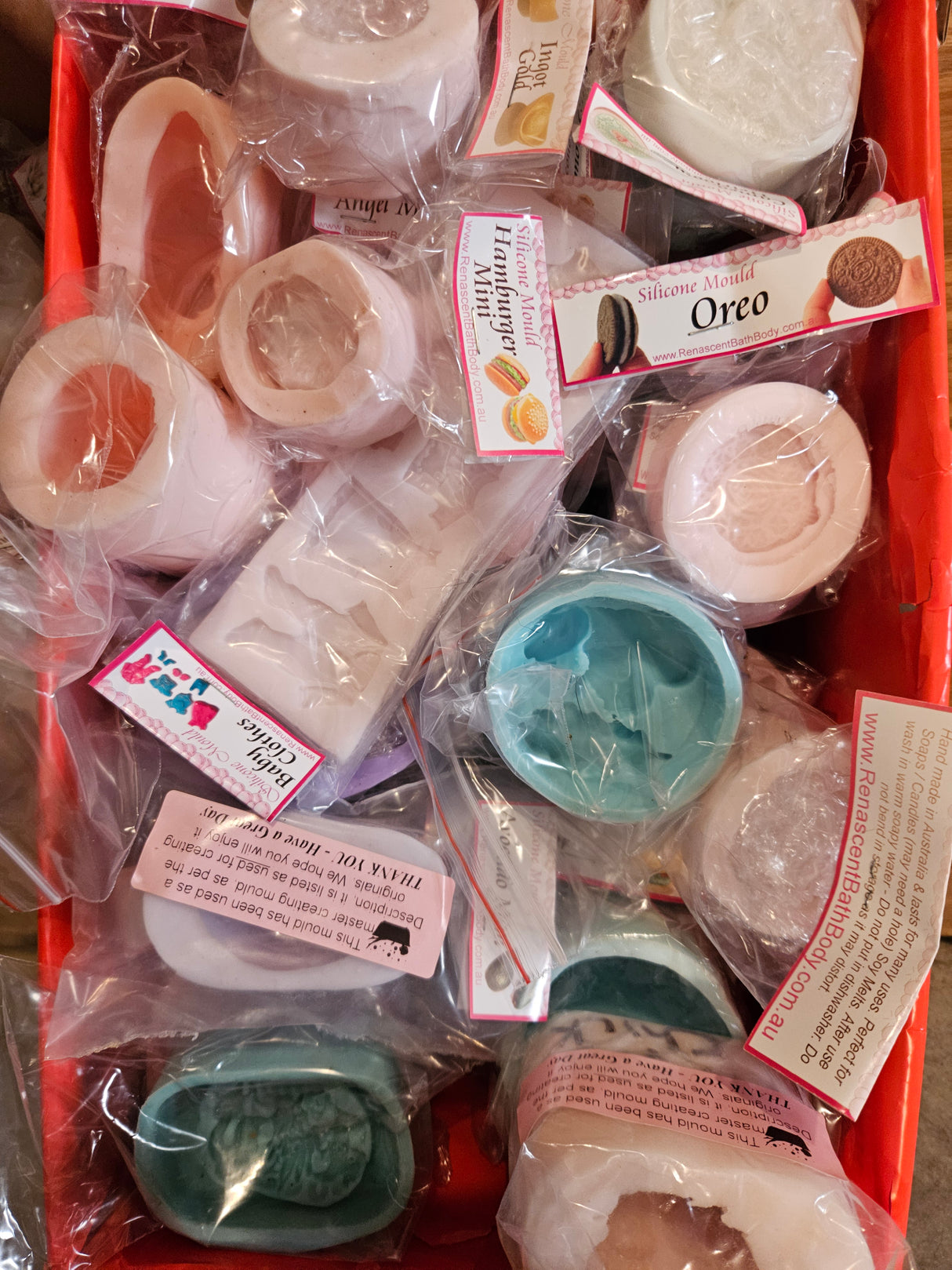 Sale - BULK LOT of 30!!! Different Silicone Moulds RRP $600 approx (Please read Desc')
