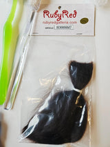 Reborn Doll Rooting Tool & Mohair Lot – Felting Needles, Ruby Red Hair, Tools AU