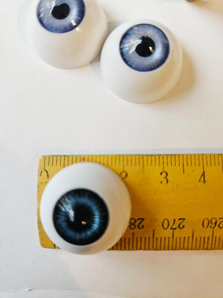 Reborn Doll Glass/Acrylic Eye Lot Multiple Colours + Bountiful Baby Lashes 10 Pr