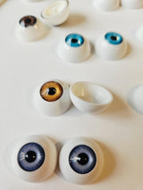 Reborn Doll Glass/Acrylic Eye Lot Multiple Colours + Bountiful Baby Lashes 10 Pr