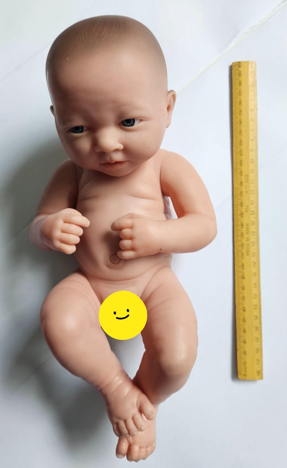 Full Body Vinyl Baby Girl Doll – Realistic Newborn Style – Pre‑Painted – AU