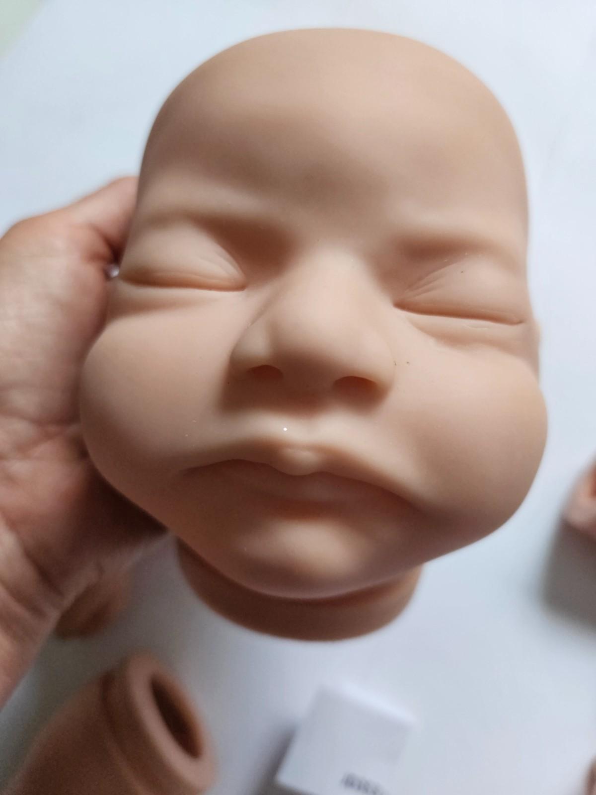 JD353 Sleeping Baby Reborn Doll Kit Unpainted Vinyl Full Arms Legs