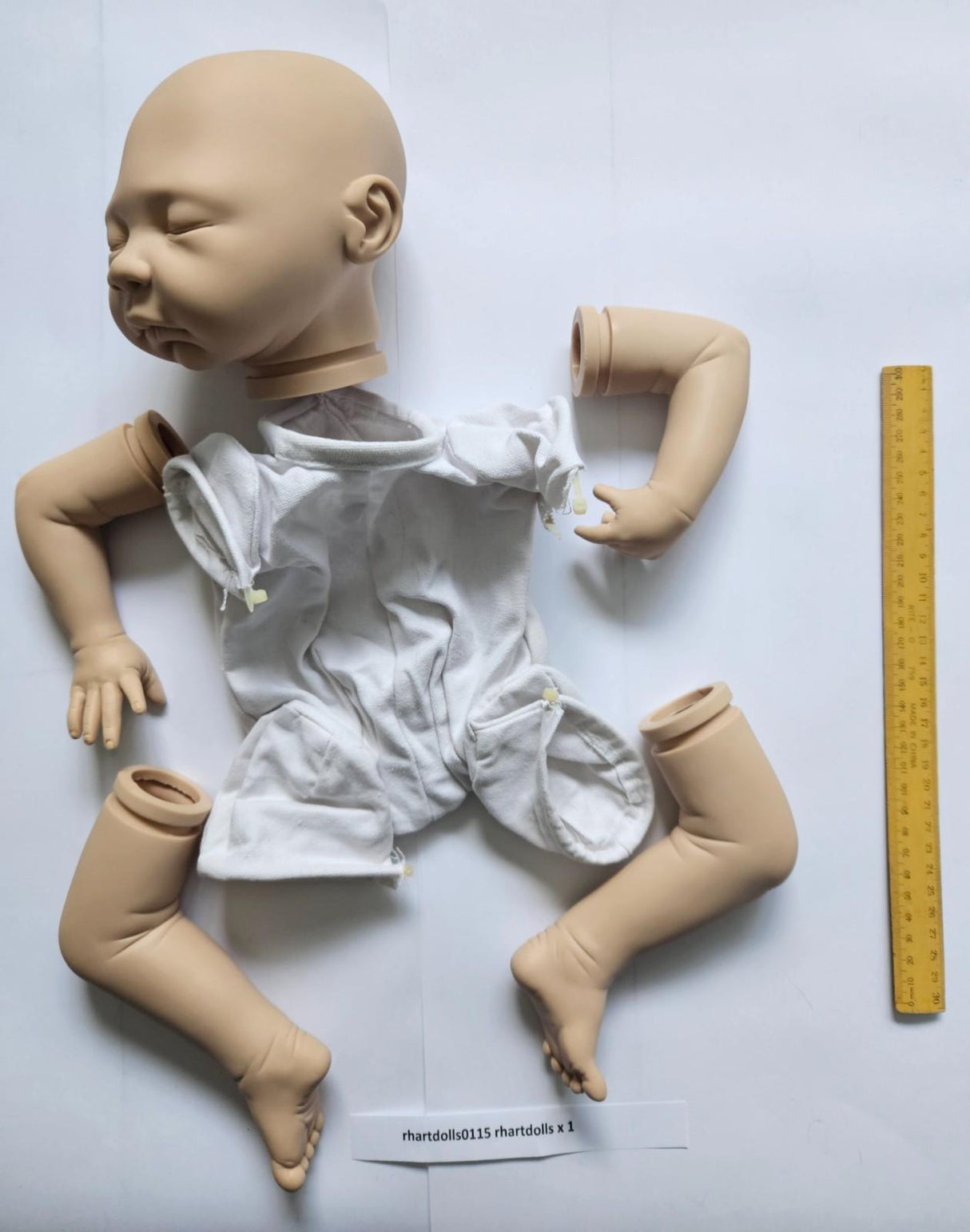 Rhartdolls115 Reborn Doll Kit Sleeping Baby w Body Unpainted Vinyl