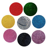 Kit of 8 Primary Colours Cosmetic Grade Glitter Powder Superfine Extra Fine Soap Candle Nail Art