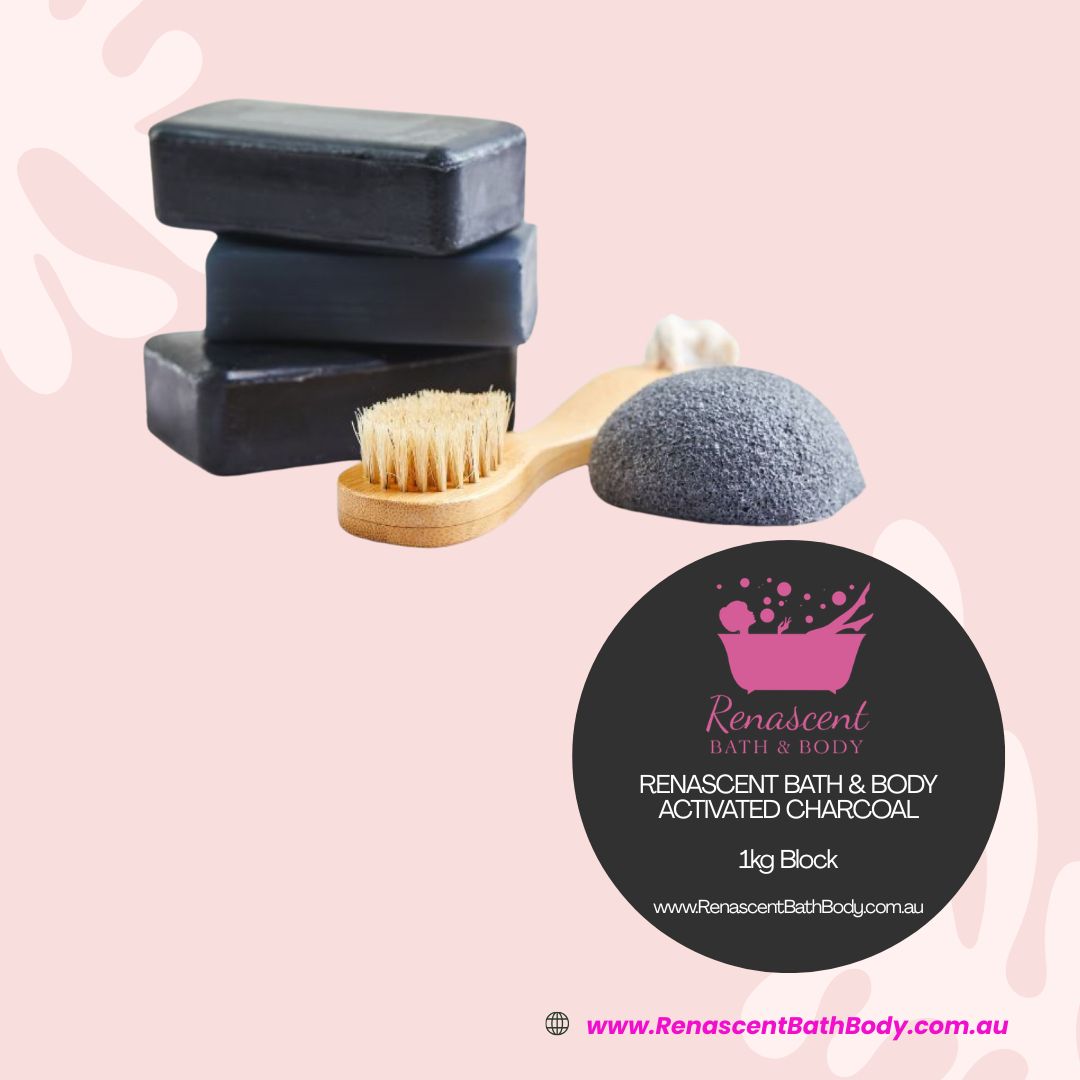 Activated Charcoal Preblended MP Melt & Pour Soap Base Palm Free *NEW Formula*