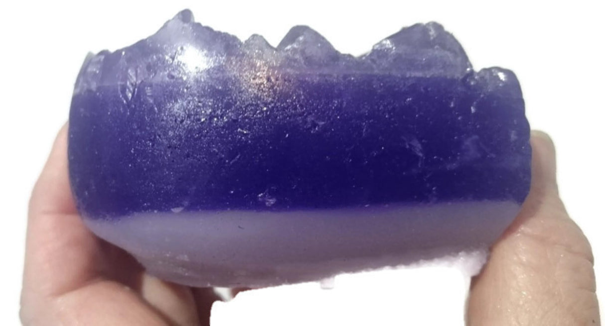 Amethyst Heart Gem Specimen Soap Bar