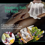Bath Bags RELAX Tea Herbal Botanicals Flowers: Set of 3-10