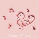 Bird Singing Soap Stamp High Quality Resin Clean Images Stamping