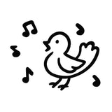 Bird Singing Soap Stamp High Quality Resin Clean Images Stamping