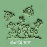 Butterfly Garden Soap Stamp High Quality Resin Clean Images Stamping