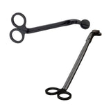 18cm Black Candle Wick Trimmer Stainless Steel Scissors Trim Wick Cutter Round Head Candles Core Shears Tools