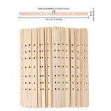 Wooden Candle Making Sticks with Holes