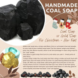 Coal Gold Melt & Pour Soap Kit - MP Soap Base, Mould, Fragrance, Charcoal, Mica