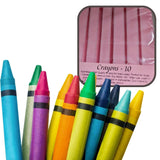 Crayons Silicone Mould Realistic Size - add paper label