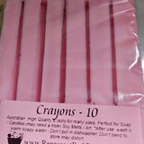Crayons Silicone Mould Realistic Size - add paper label