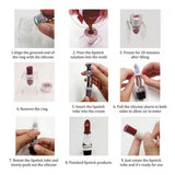 DIY Lipstick Making Mould Set 4 Hole Acrylic Holder 12.1mm Silicone Moulds
