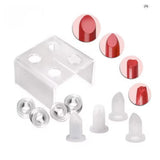 DIY Lipstick Making Mould Set 4 Hole Acrylic Holder 12.1mm Silicone Moulds