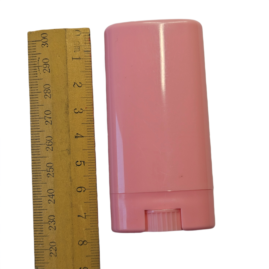 Pink Deodorant Tube Empty Twist-Up Container for DIY Balm and Natural Stick Making 50ml (Refillable)
