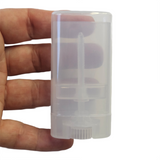 Clear Deodorant Tube Empty Twist-Up Container for DIY Balm and Natural Stick Making 50ml (Refillable)