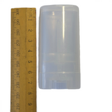 Clear Deodorant Tube Empty Twist-Up Container for DIY Balm and Natural Stick Making 50ml (Refillable)