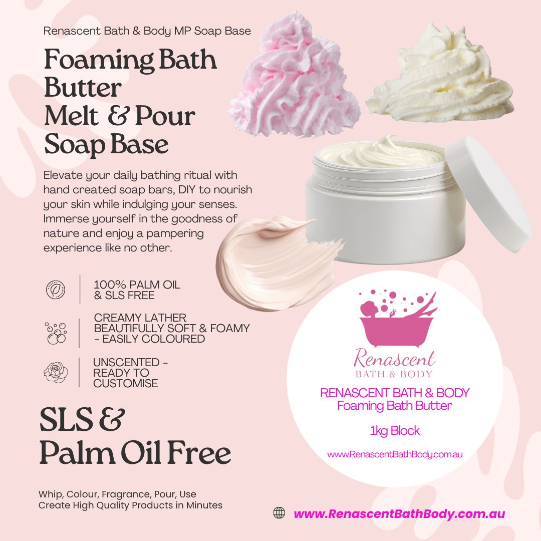 Foaming Whippable Bath Butter Whipped MP Melt & Pour Soap Base