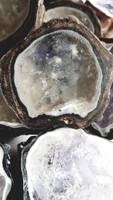 Geode Agate Crystal Specimen Soap Bar Large Size bar (WS available) Gift Boxed + Stand