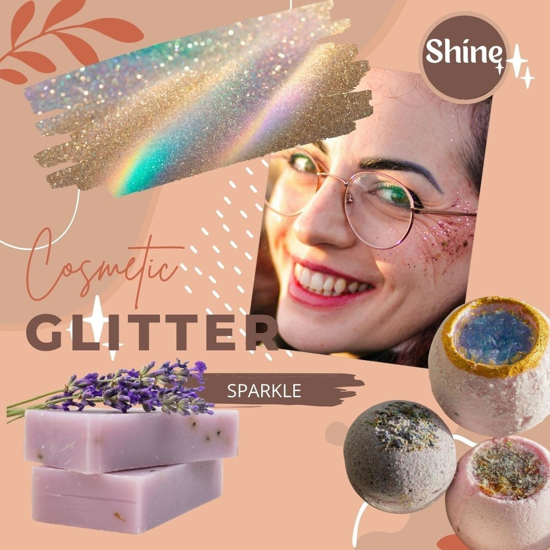 BLACK Cosmetic Grade Glitter Powder Superfine Extra Fine Soap Candle Nail Art
