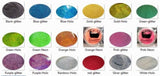 Kit of 8 Primary Colours Cosmetic Grade Glitter Powder Superfine Extra Fine Soap Candle Nail Art