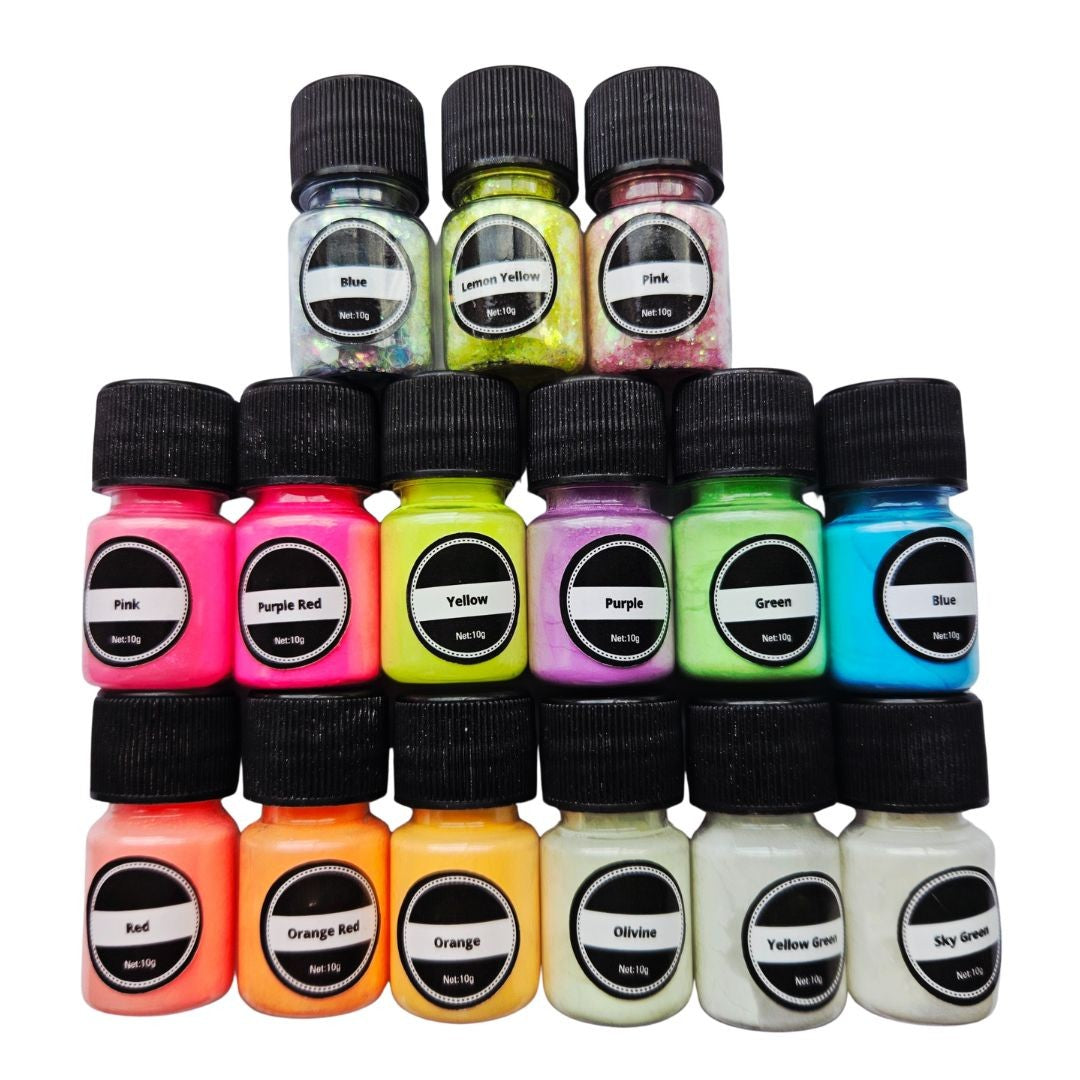 Glow In The Dark Pigment Powder and Glitters
