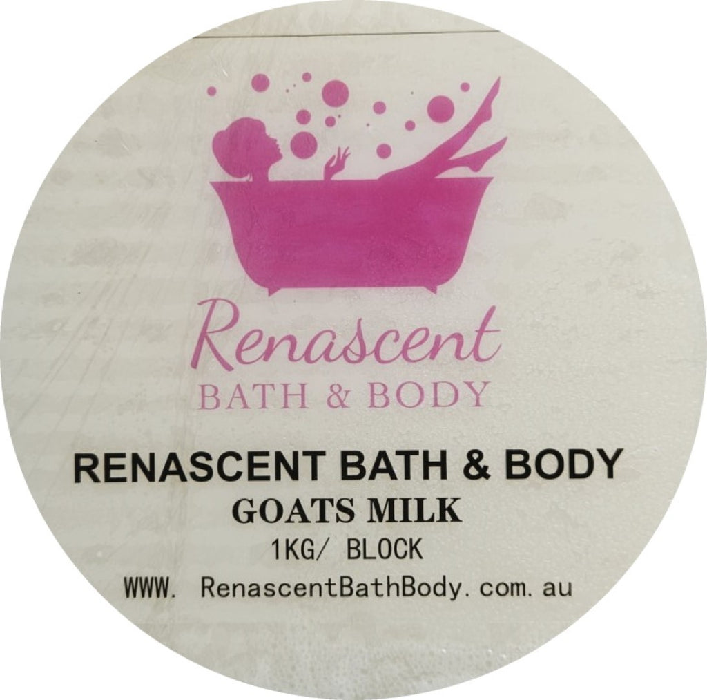 Goats Milk *New* MP Soap Base (SLS / Palm / Stearic Acid Free)