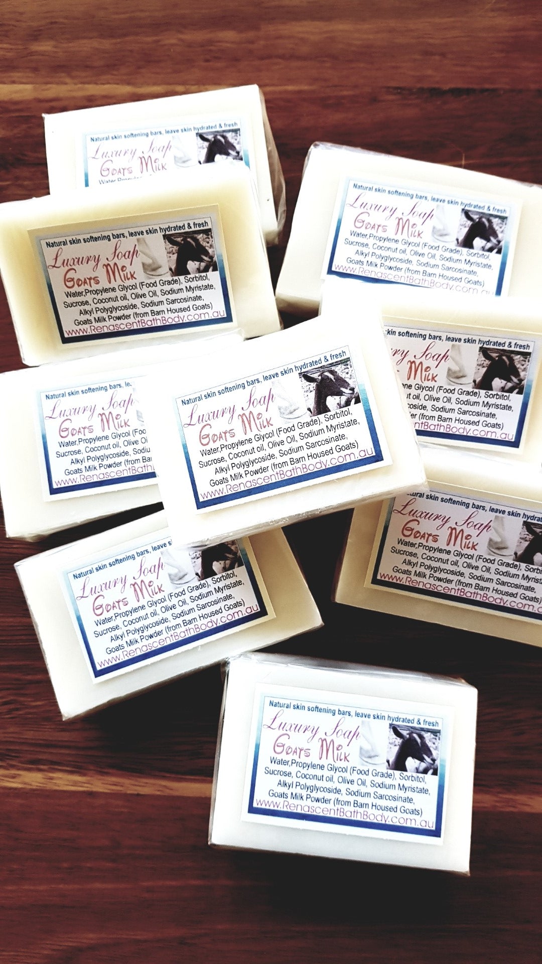 Goats Milk  Baby Powder Soap Cleansing Bar