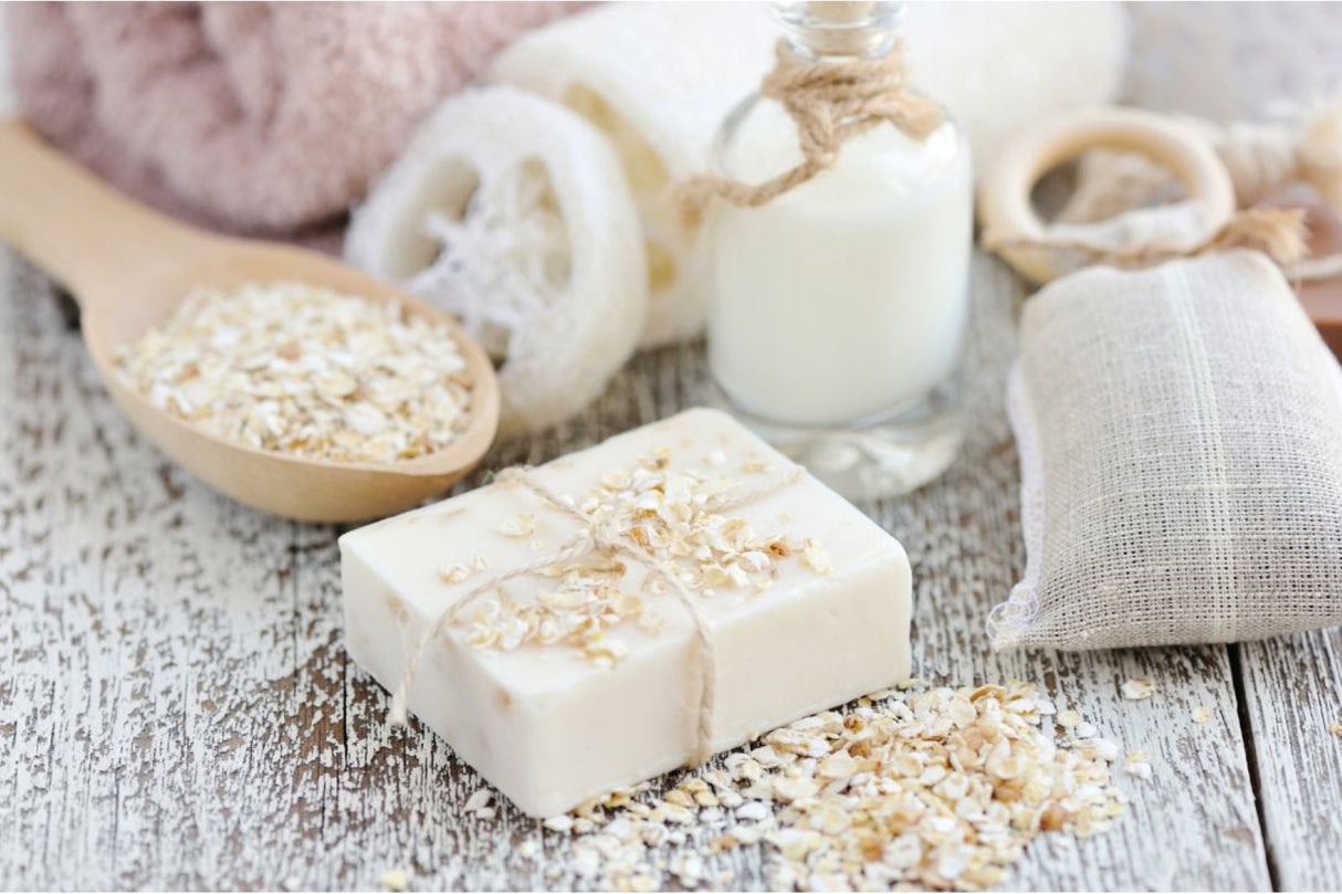 Goats Milk  Baby Powder Soap Cleansing Bar