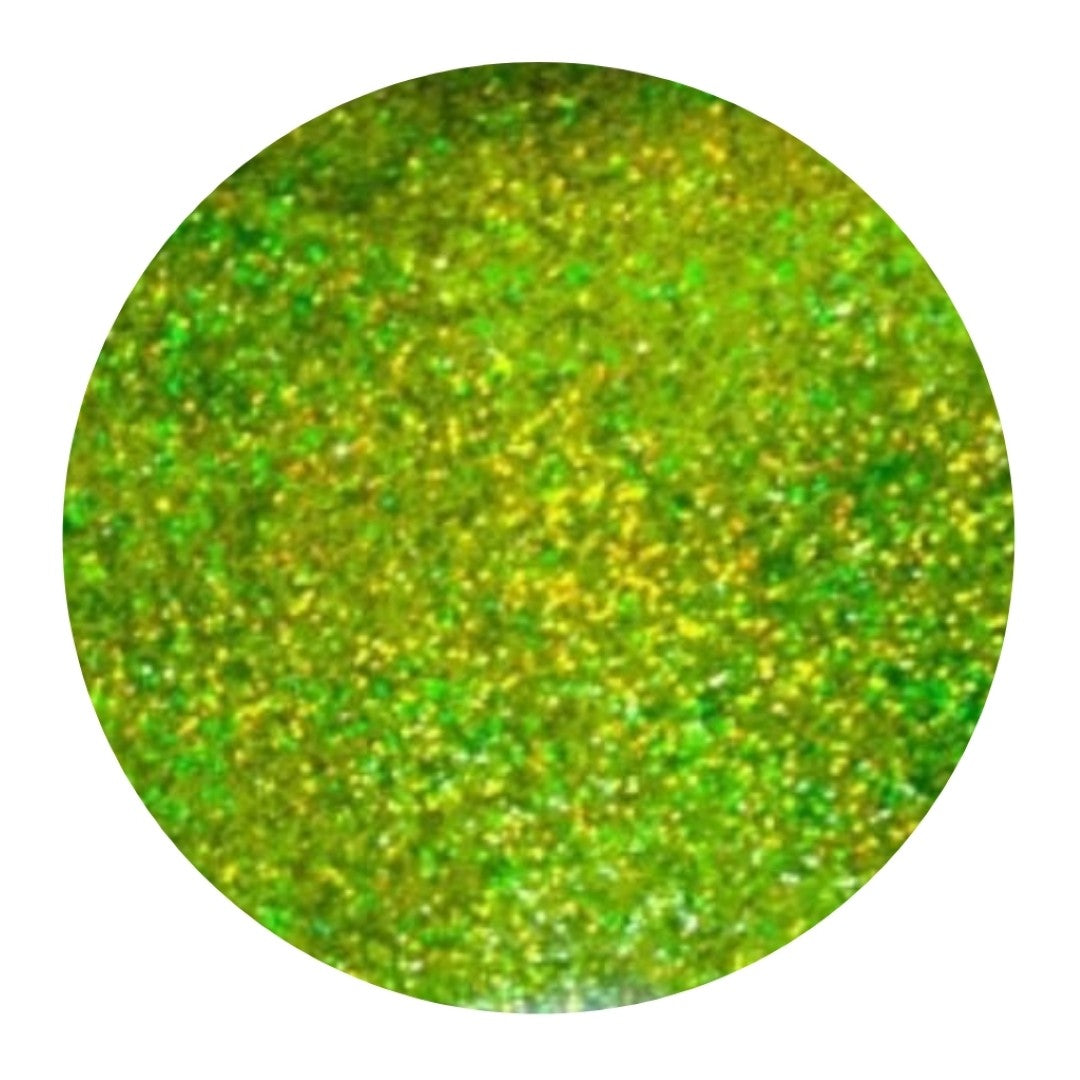 GREEN HOLOGRAPHIC Cosmetic Grade Glitter Powder Superfine Extra Fine Soap Candle Nail Art