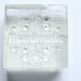 Handmade Roses Soap Stamp Rose Twirl Leaf Flourish