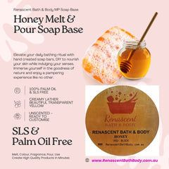 Honey MP Soap Base (SLS/ Palm / Stearic Acid Free)