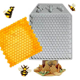 HoneyBee HoneyComb Mat Embed + Bees Silicone Mould
