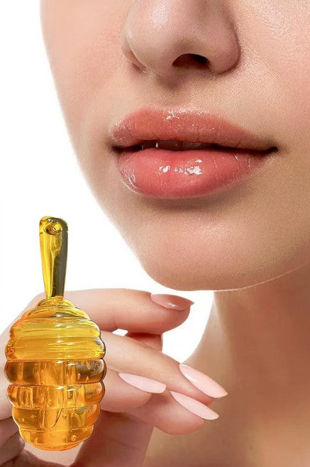 Honey Lip Oil - Cute Beehive Pot and applicator