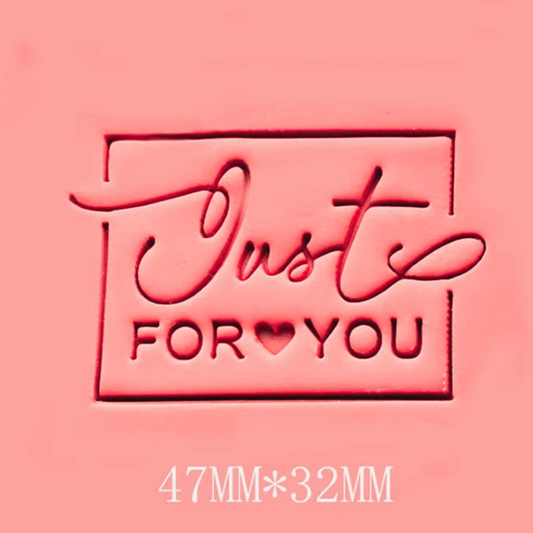Just For You Square Soap Stamp High Quality Resin Clean Images Stamping