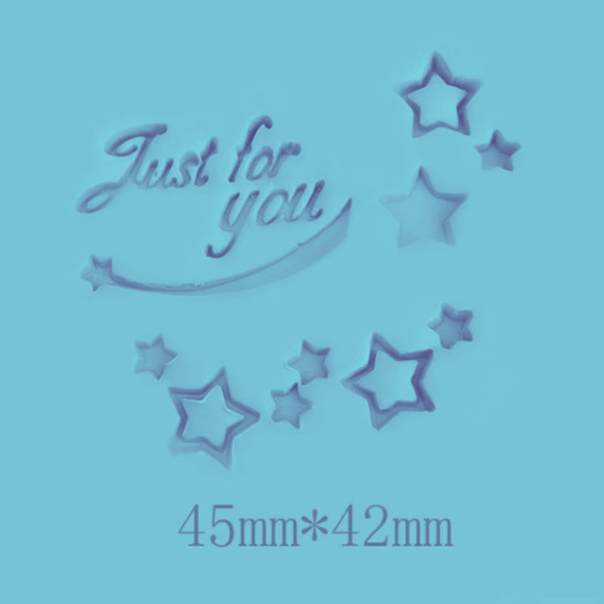 Just For You Stars Soap Stamp High Quality Resin Clean Images Stamping