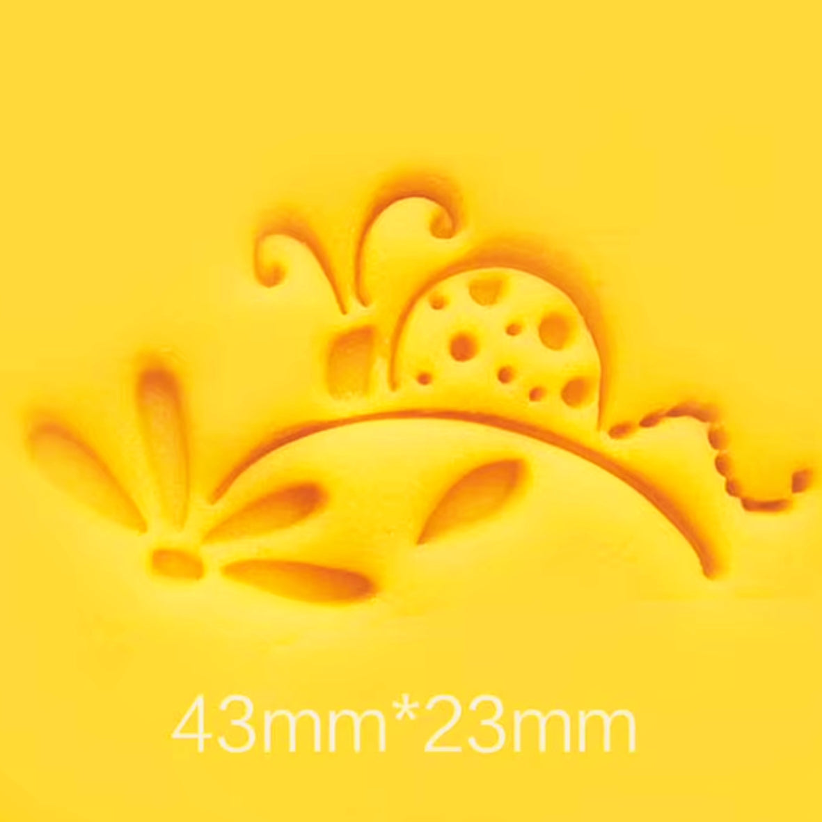 LadyBug Daisy Soap Stamp High Quality Resin Clean Images Stamping