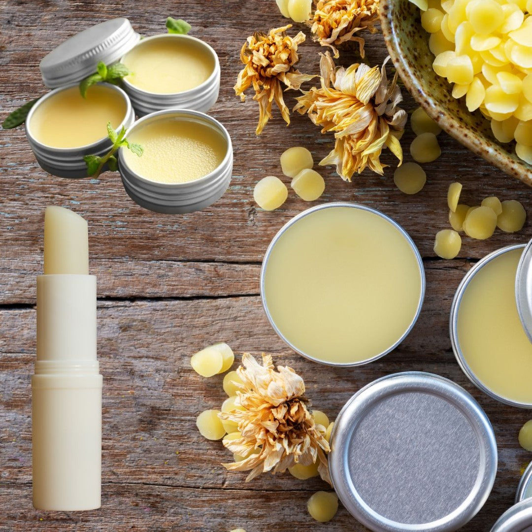 Lip / Perfume Balm Base BEESWAX, Olive Oil (Lip Gloss)