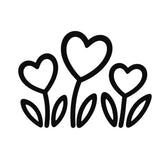Love Heart Flowers Soap Stamp High Quality Resin Clean Images Stamping