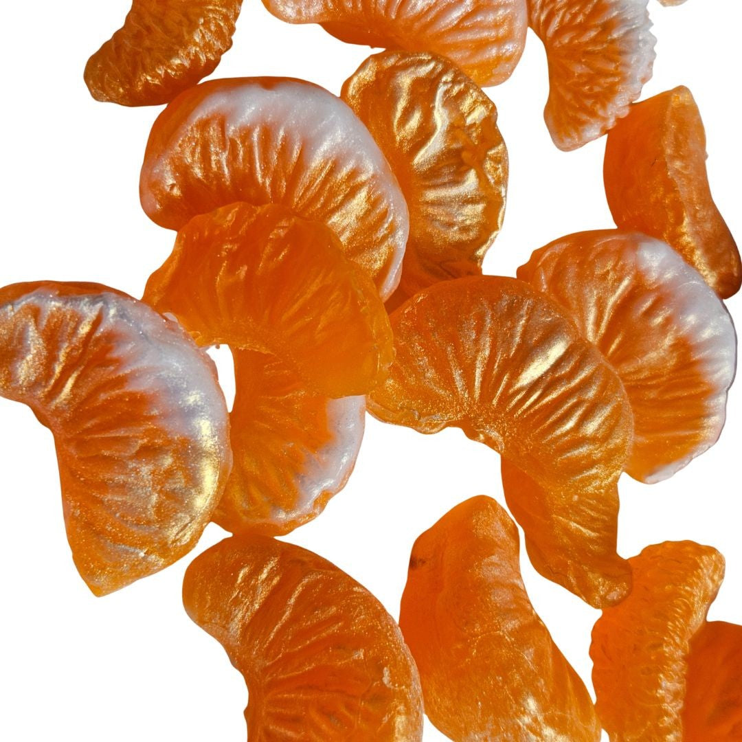Mandarin Segments Pieces x8 Silicone Mould Realistic Real Size
