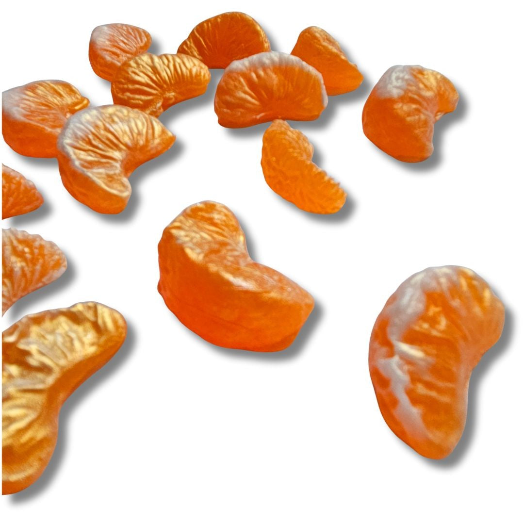 Mandarin Segments Pieces x8 Silicone Mould Realistic Real Size