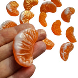 Mandarin Segments Pieces x8 Silicone Mould Realistic Real Size