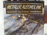 Metallic Alcohol Ink Pigments10ml x 12 Colours Set